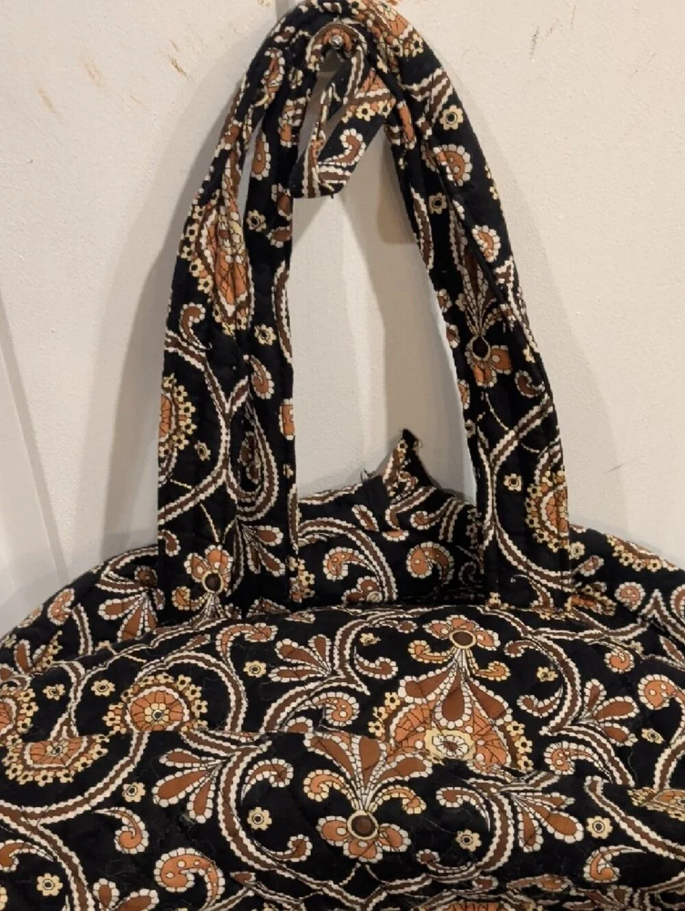 Vera Bradley Garment Bag in Black and Copper